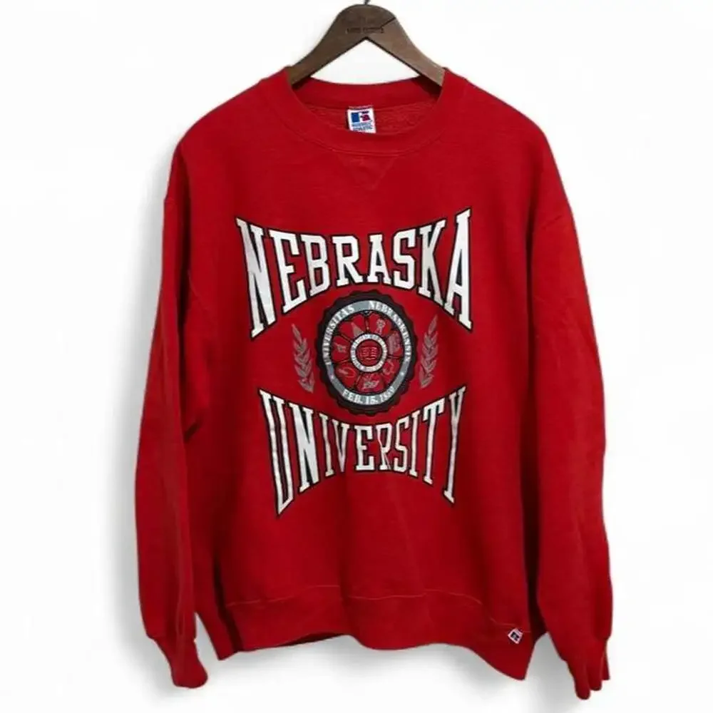 Vintage 1990s Russell Athletic Nebraska University Crewneck Sweatshirt XL